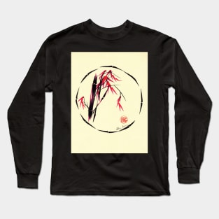 Forgive - Enso bamboo brush painting Long Sleeve T-Shirt